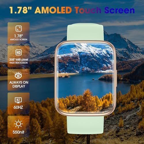 Smart Watch, Fitness Tracker with Heart Rate, SpO2 and Sleep Monitor, 44mm Swimming Waterproof Watch, Fitness Watches for Women Men, Step Tracker, Smartwatch Compatible with iOS Android Phones - Image 2