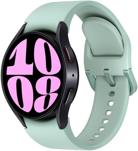 SAMSUNG Galaxy Watch 6 Bespoke Edition 40mm Exclusive Bluetooth Smartwatch, Health, Fitness, Sleep, Heart Rate Tracker, Improved Battery, Sapphire Crystal Glass, US Version, Graphite Sport Band, Mint