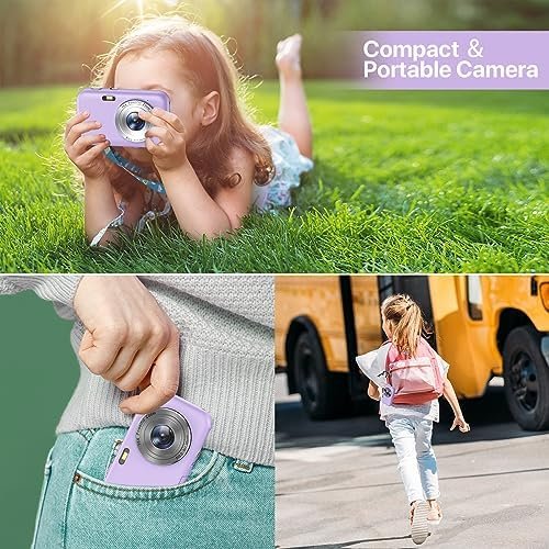 Digital Camera 1080P Kids Camera with 16X Zoom - 44MP Anti Shake Point and Shoot Digital Cameras for Photography | Compact Small Camera for Kids Girls Boys Teens Beginners (SD Card Not Include) - Image 6