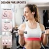 Wireless Bluetooth Earbud Sport, Bluetooth 5.3 Headphones with Noise Cancelling Mic, 75H HiFi Stereo Over Ear Earbud with LED Display and USB-C, IP7 Waterproof Earphones, Button Control, Rose Gold - Image 4