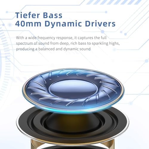 Active Noise Cancelling Headphones,Wireless Over-Ear Bluetooth Headphones with Microphone, Transparency Mode, 70h Play Time, Hi-Res Audio,(Deep Bass,) Lightweight Design, Bluetooth 5.3-Black - Image 7