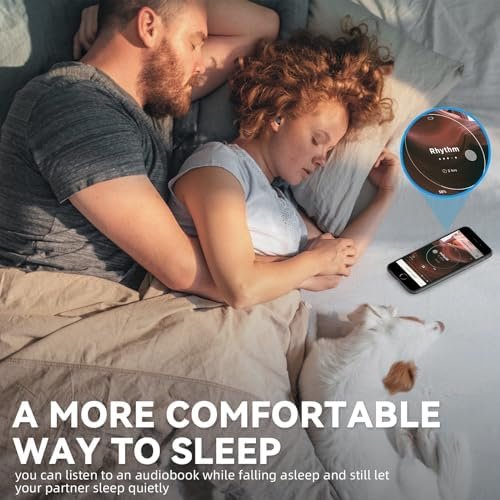 Sleep Headphones, Sleep Earbuds for Side Sleepers, Wireless Earbuds Comfortable Noise Blocking, LED Power Display, Music Sleep Dual Mode, Invisible Earbuds for Sleeping, Working, Hiking, Black - Image 5