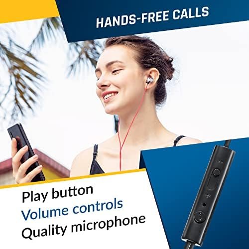 KLIM Fusion Earbuds with Microphone + Long-Lasting Wired Ear Buds + 5 Years Warranty - Innovative: in-Ear with Memory Foam + Earphones with Mic and 3.5 mm Jack - New Version 2024 - Black - Image 4