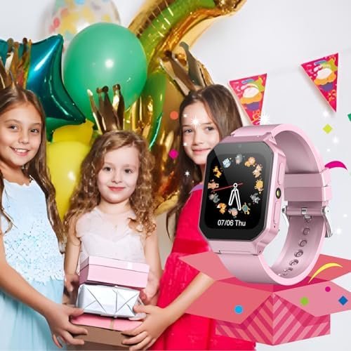 DERUI Smart Watch for Kids 3-12 Years Boys Girls, 26 Puzzle Games, Smartwatch with Camera, Pedometer, Stopwatch, Video Voice Music Player Calendar Alarm Clock Learn Card for Children Gifts (Pink) - Image 7