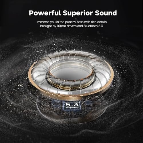 CXK Neckband Bluetooth Headphones, Bluetooth 5.3 Wireless Headphones 80Hrs Extra Long Playtime Stereo Bass in-Ear Headsets with Mic, IPX6 Waterproof Earbuds, Neckband Earphones for Sport, Business - Image 5