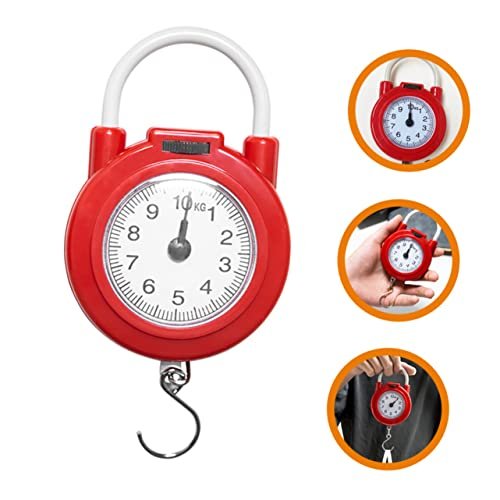 INOOMP 3pcs Spring Balance Portion Control Scales Portable Scales for Body Weight Portable Vegetables Scale Travel Bag Weighing Scale Spring Scale Crane Suitcase Weight Scale Hook Metal - Image 9