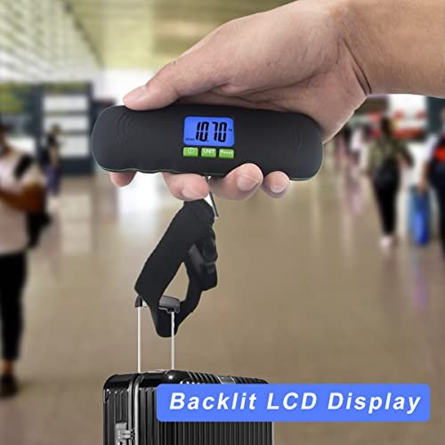 Digital Luggage Scale, 110LB Portable Hanging Baggage Scale with Backlit for Travel,Suitcase Weight Scale with Lock and Hook,Battery Included - Image 5