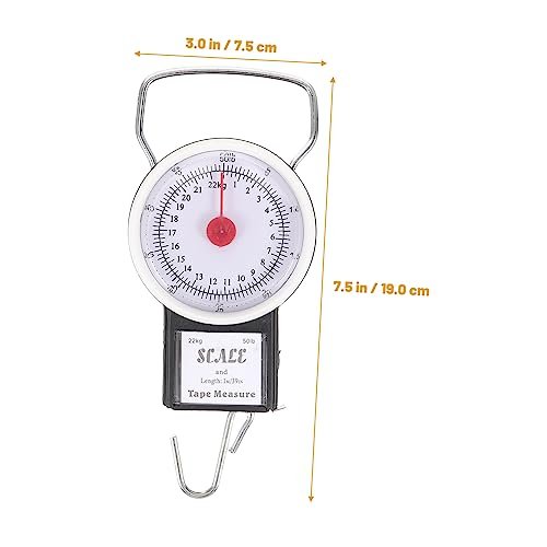 Portable Scale Portable Fruit Weighing Scale for Luggage & Travel Luggage Scales for Suitcases Hanging Electric Scale Digital Luggage Scale Fishing Scale Metal Mini Weight Scale - Image 3