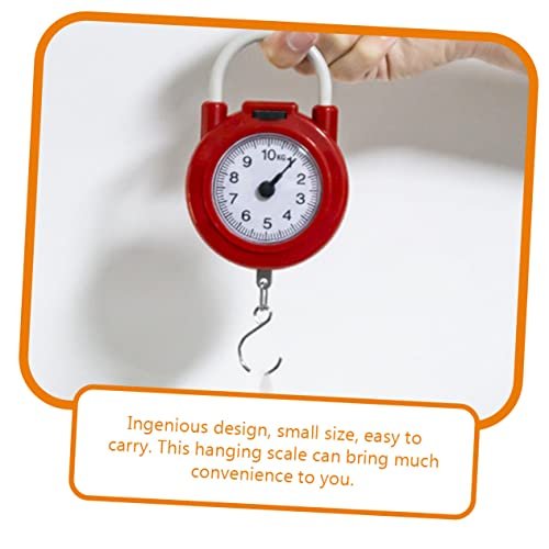 INOOMP 3pcs Spring Balance Portion Control Scales Portable Scales for Body Weight Portable Vegetables Scale Travel Bag Weighing Scale Spring Scale Crane Suitcase Weight Scale Hook Metal - Image 4
