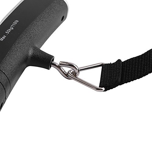 Digital Scale, Asixx Luggage Scale, Portable T-Shaped Digital Electronic Luggage Bag Scale with LCD Display and Backlight Temperature Testing Maximum Weighing 50kg - Image 8