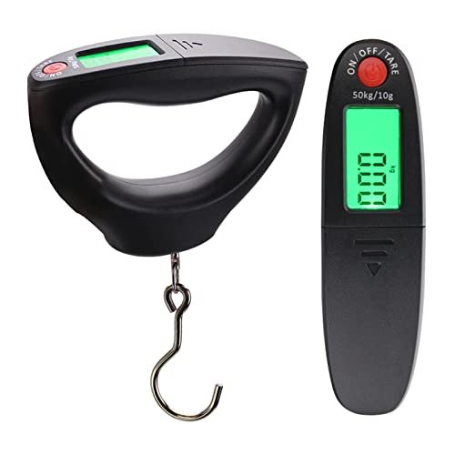 Portable Scale Digital LCD Display 10g-50kg Electronic Luggage Hanging Suitcase Travel Weighs Baggage Bag Weight Weights Scale USB for Luggage Food Weighing Electronic Hanging Scale LCD Scale - Image 4