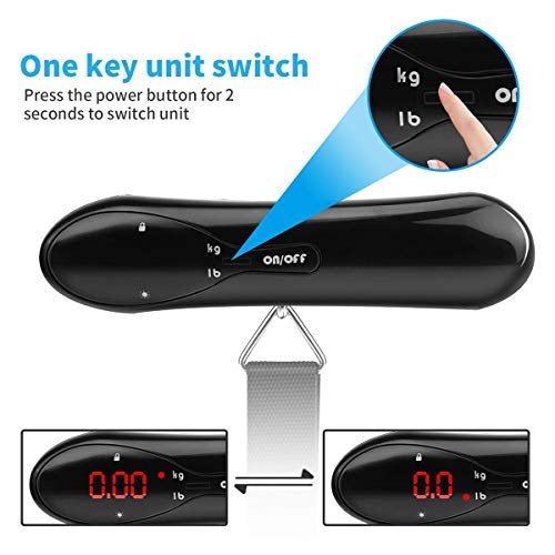 Digital Luggage Scale 50kg/110lb Portable Digital Travel Suitcase Scale Hanging Postal Baggage Scales Weight - Image 4