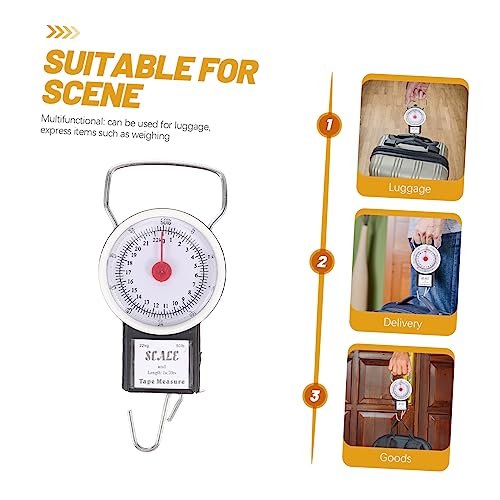 Portable Scale Portable Fruit Weighing Scale for Luggage & Travel Luggage Scales for Suitcases Hanging Electric Scale Digital Luggage Scale Fishing Scale Metal Mini Weight Scale - Image 6