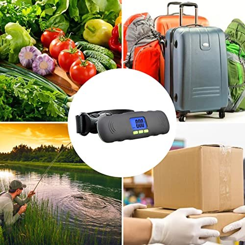 Digital Luggage Scale, 110LB Portable Hanging Baggage Scale with Backlit for Travel,Suitcase Weight Scale with Lock and Hook,Battery Included - Image 8