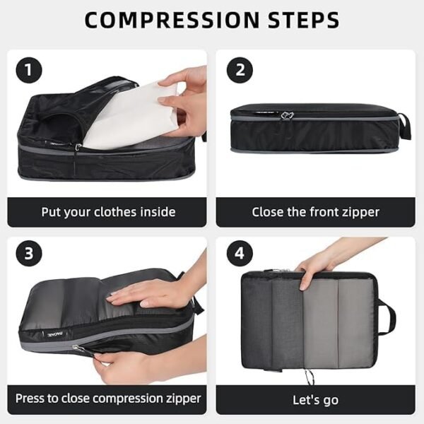 BAGAIL Digital Luggage Scale and 6 Set Ultralight Compression Packing Cubes - Image 6